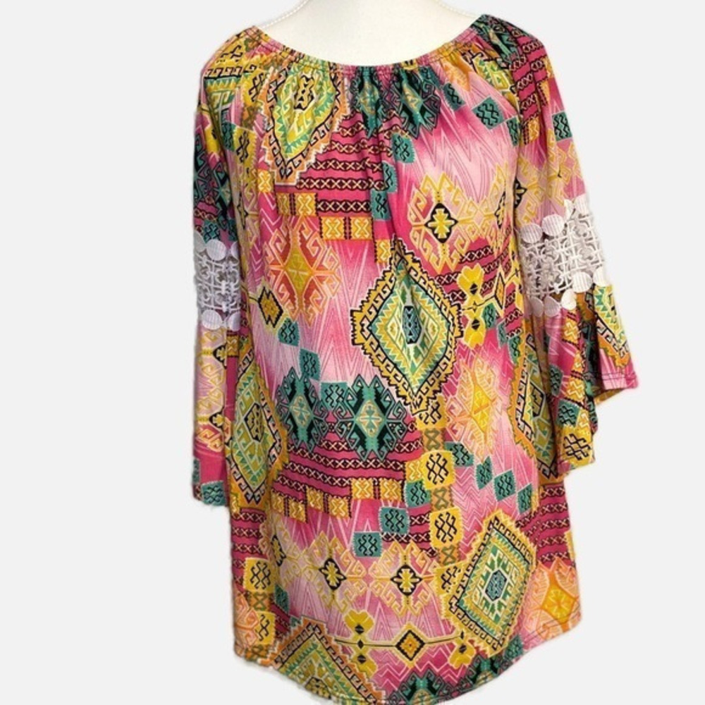 WinWin Colorful Pinwheel‎ Sleeve Tunic